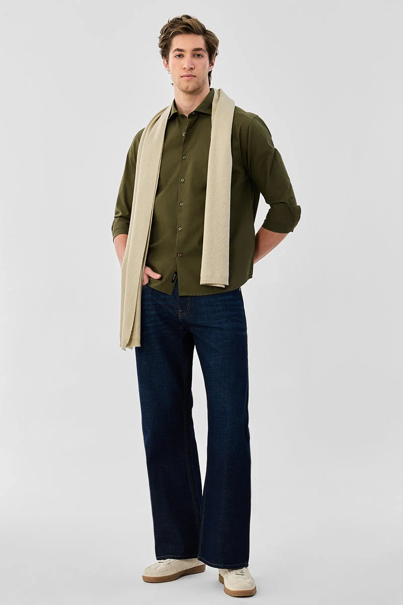 سنيتش Regular Fit 100% Cotton Shirt